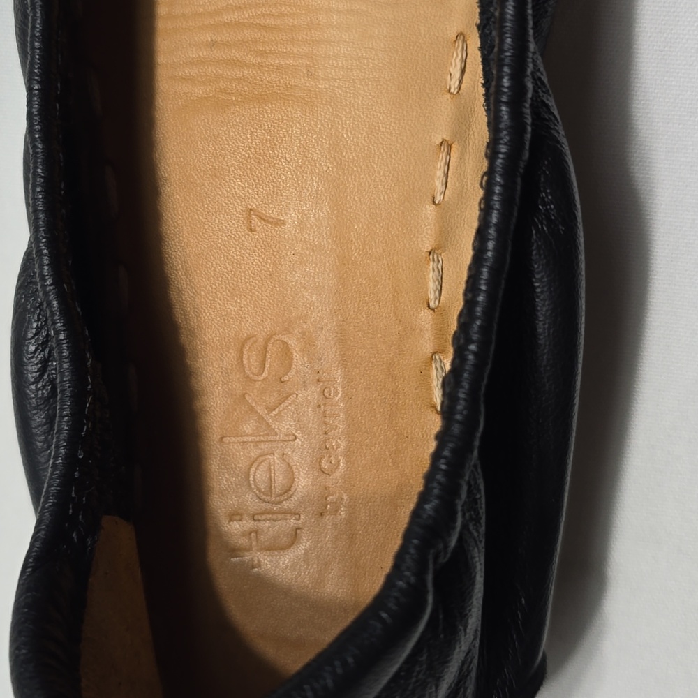 Tieks Classic Black Leather Loafers - Picture 2 of 3